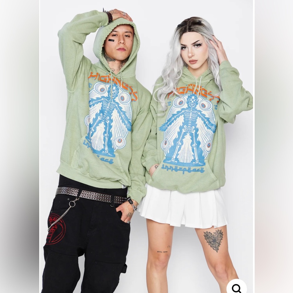 Your Highness Green Graphic Hoodie men’s size medium